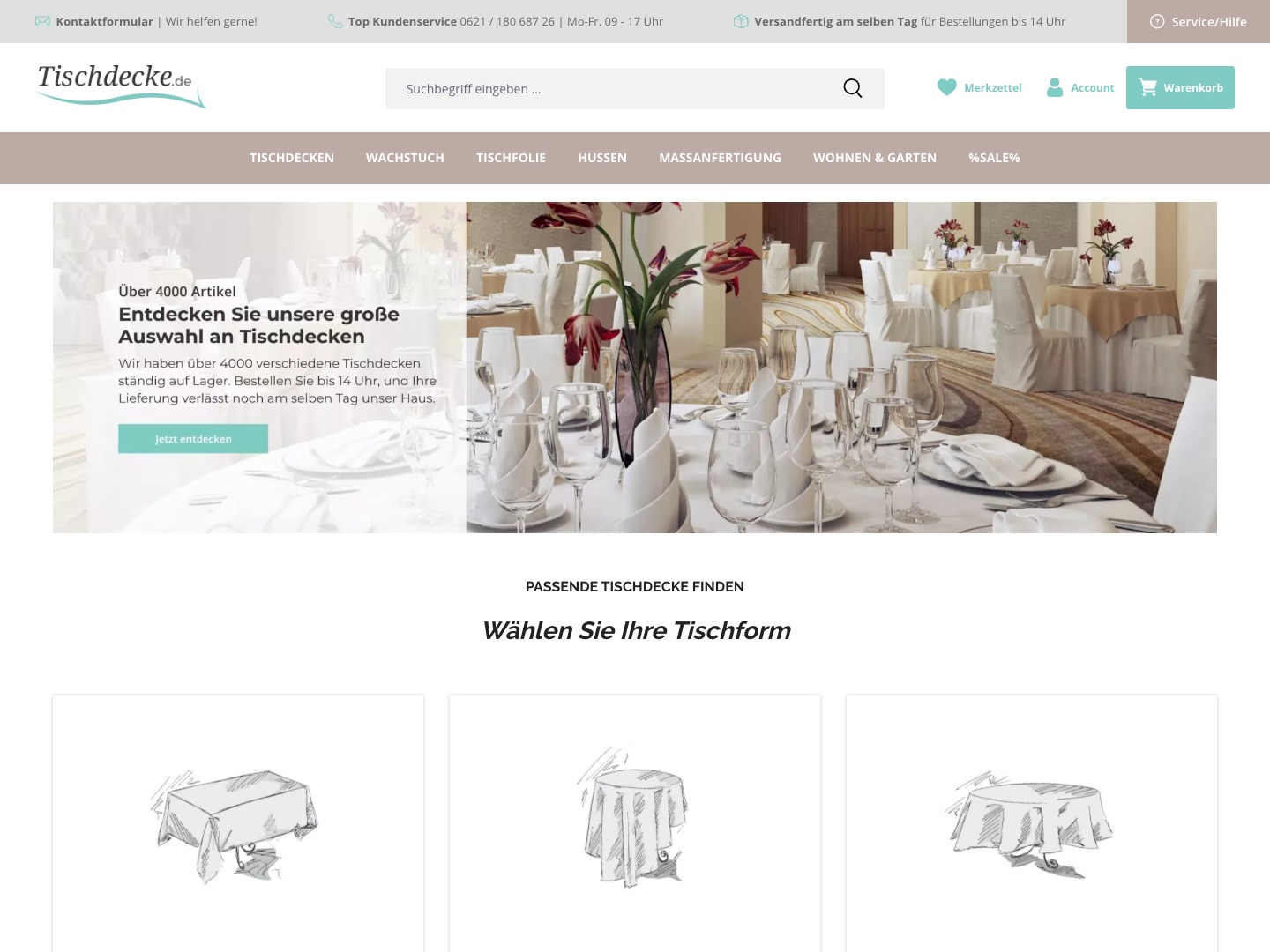 Tischdecke Screenshot